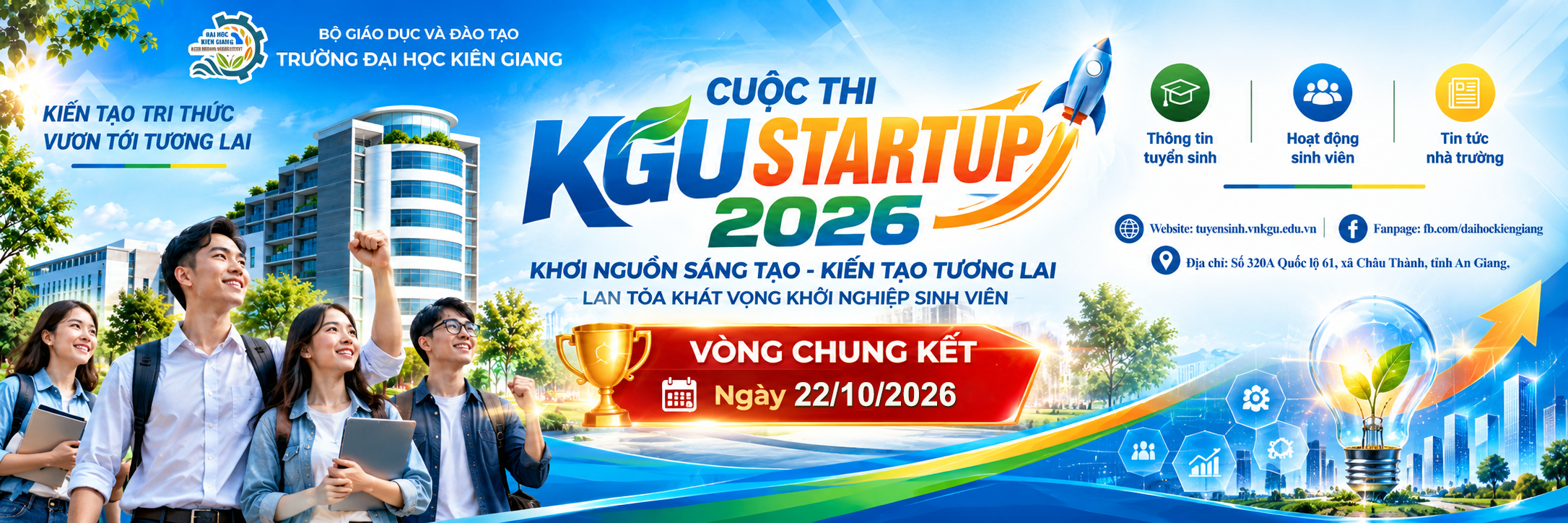 CUỘC THI KGU STARTUP 2026 - TRƯỜNG ĐẠI HỌC KIÊN GIANG