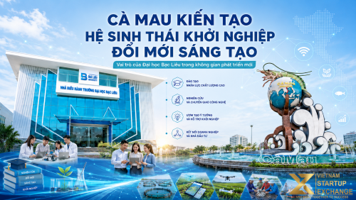 Cà Mau kiến tạo hệ sinh thái khởi nghiệp đổi mới sáng tạo: Vai trò của Đại học Bạc Liêu trong không gian phát triển mới