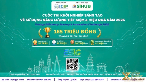 Cuộc thi Khởi nghiệp sáng tạo trong lĩnh vực sử dụng năng lượng tiết kiệm và hiệu quả (ESIC 2026)