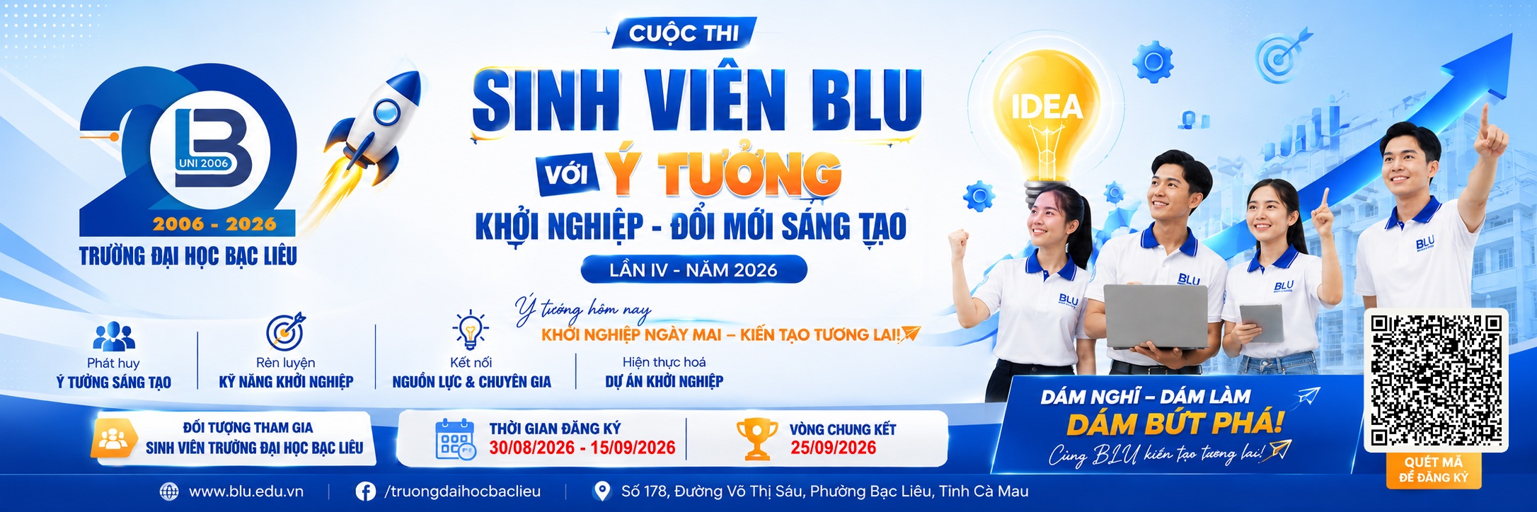 CUỘC THI "SINH VIÊN BLU VỚI Ý TƯỞNG KHỞI NGHIỆP- ĐỔI MỚI SÁNG TẠO" LẦN IV, 2026